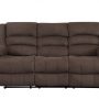 Two Piece Indoor Brown Microsuede Five Person Seating Set - Image 3