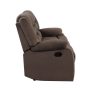 Two Piece Indoor Brown Microsuede Five Person Seating Set - Image 4