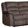 Two Piece Indoor Brown Microsuede Five Person Seating Set - Image 7