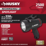 2500 Lumens Dual Power Floating Rechargeable Spotlight - Image 2