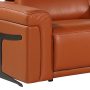 Camel Italian Leather Modular L Shaped Six Piece Corner Sectional With Console - Image 5