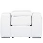 41" White Italian Leather Wall Hugger Recliner With USB - Image 5
