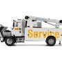CAT Caterpillar CT660 Auto-Crane Titan 85 Truck with Miller EnPak White "Transport Series" 1/50 Diecast Model by Diecast Masters - Image 4