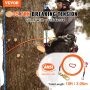 VEVOR 12.7mm Steel Core Flipline, 10ft(3m) Arborist Flipline for Tree Climbing with Alloy Steel Snap Hook & Aluminum Alloy Carabiner, 32KN Breaking Tension for Fall Protection, Tree Climber - Image 2