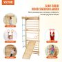 Swedish Ladder Wall Gym 5 in 1 Wooden Indoor Playground Climbing Toys - Image 2