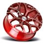 R176 Snowflake Candy Red Milled - Image 2