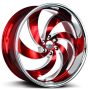 Retro 6 Candy Red Milled Stainless Steel Lip - Image 9