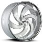 Retro 6 Gloss White Milled Stainless Steel Lip - Image 5