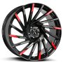 X02 Gloss Black Machined Red Tips - Image 4