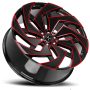 X04 Gloss Black Candy Red Milled - Image 2