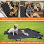 Dog Car Seat Cover, Back Seat Cover for Dogs Pet Car Seat Protector Waterproof Bench Car Seat Cover, Non-Slip Reat Seat Cover Fits Middle Armrest for Most Cars Trucks Suvs - Black - Image 6