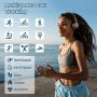 Smart Ring Health Tracker, Sleep Tracker Ring with Heart Rate, Waterproof Fitness Ring for Activity Monitoring/Steps/Distance/Calories,Air Gestures,Up to 7Day Battery,For Ios Android(Stylish Silver#8) - Image 6