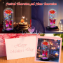Galaxy Flowers Rose Birthday Gift for Women Mom Grandma, Enchanted Infinity Rose in Glass Dome, Valentines Rose Gifts for Valentine'S Day Mother'S Day Anniversary Wedding - Image 4