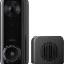 Aqara - G400 Select 24V Hardwired 2K 1536 x 1536 Res Wi-Fi Video Doorbell, Head-to-Toe View, Surface Install - No Subscription - Black - Image 1