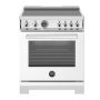 Bertazzoni - 30" Professional Series range - Electric self clean oven - 4 induction zones - White - Image 1