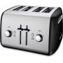 KitchenAid - 4-Slice Toaster with Illuminated Buttons - Onyx Black - Image 1
