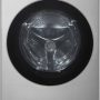 LG - 5.0 Cu. Ft. High-Efficiency Stackable Smart Front Load Washer with Steam and TurboWash 360° - Graphite Steel - Image 1