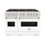 ZLINE - 48 in. Wide 8 Burner Classic Dual Fuel Range (CDRS-WM-48) - Black Matte - Image 1