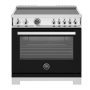 Bertazzoni - 36" Professional Series range - Electric self clean oven - 5 induction zones - Black - Image 1
