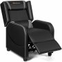 Adjustable Modern Gaming Recliner Chair with Massage Function and Footrest - Image 1