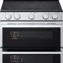 LG - 30-in 7.3 Cu. Ft. Freestanding Double Oven Elec True Convection Smart Range w/ 5 Elements, Air Fry and UltraHeat 3.2 kW - Stainless Steel - Image 1