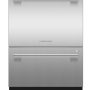 Fisher & Paykel - Series 11 24" Full Top Control Smart Built-in Stainless Steel Double DishDrawer Dishwasher with Sanitize 43dBA - Silver - Image 1
