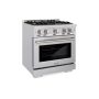 ZLINE - 30" Select Dual Fuel Stainless Steel Range w/ 4 Brass Burners & Convection Oven (HDR-BR-30) - Stainless Steel - Image 1