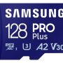 Samsung - Pro Plus + Adapter 128GB microSDXC Memory Card, Up-to 180MB/s, UHS-l, C10,U3,V30,A2. - Image 1
