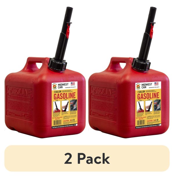 2-pack-Midwest-Can-2-Gallon-Auto-Shut-off-Gasoline-Can-2310-4-Red-in-Color_38f83e5a-9d59-428f-80ef-c961ea4f8408.22702d53310ad528f165fb20ad0a812e.jpg