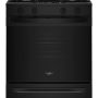 Whirlpool - 30 in. Wide 4 burners 5.0 cu. ft. Smart Freestanding Slide-In Gas Range with Air Cooking Technology and Steam Clean - Black - Image 1