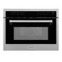 ZLINE - 24 in. 1.6 cu ft. Convection Microwave Oven in Satin Steel with Speed and Sensor Cooking - Stainless Steel - Image 1