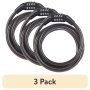 (3 pack) Brinks Covered 5/16 x 5 feet Flexible Steel Combination Cable Lock - Image 1