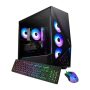 iBUYPOWER - Slate Gaming Desktop PC - AMD Ryzen 7 8700F, AMD Radeon RX 9060XT 8GB, 32GB DDR5 RGB,2TB NVMe SSD - Black - Image 1