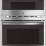 GE - 30" Single Electric Wall Oven with Built-In Microwave - Stainless Steel - Image 1