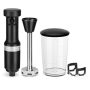 KitchenAid - Corded Variable-Speed Immersion Blender Matte with Blending Jar - Black - Image 1