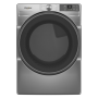 Whirlpool - 7.4 Cu. Ft. Stackable Smart Electric Dryer with Wrinkle Shield Option - Radiant Silver - Image 1