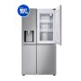 LG - 27.12 Cu. Ft. Door-in-Door Side-by-Side Refrigerator with SpacePlus Ice System - Stainless Steel - Image 1