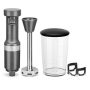 KitchenAid - Corded Variable-Speed Immersion Blender in Charcoal with Blending Jar - Gray - Image 1