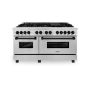 ZLINE - Autograph 60" Legacy Dual Fuel Range w/ 9 Burners & Matte Black Accents (RAZ-60-MB) - Multicolor - Image 1