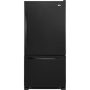 Amana - 33 in. Wide 22.1 cu. ft. Bottom-Freezer Refrigerator - Black - Image 1