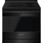 Amana - 30 in. Wide 4 elements 4.8 cu. ft. Freestanding Electric Range - Black - Image 1