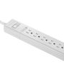 Insignia™ - 6 Outlet 900 Joules Surge Protector with 8' Power Cord - White - Image 1