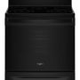 Whirlpool - 30 in. Wide 5 element 5.3 cu. ft. Freestanding Electric Range with Air Cooking Technology and Steam Clean - Black - Image 1