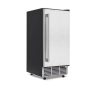 NewAir - 15" 80-Lb. Built-In Clear Ice Maker with Fingerprint Resistant Door - Stainless Steel - Image 1