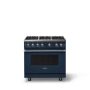 Viking - 36 in. Wide 6 Burner Pro 5 Series 5.1 Cu. Ft. Freestanding Sealed Burner LP Gas Convection Range - Slate Blue - Slate Blue - Image 1