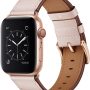 OUHENG Compatible with Apple Watch Band 45mm 44mm 42mm, Genuine Leather Band Replacement Strap Compatible with Apple Watch Series 7/6/5/4/3/2/1/SE, Black Band with Black Adapter - Image 1