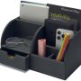 UnionBasic Desk Organizer, Multi-functional Leather Desktop Office Organizer, Pen Holder - Business Card/Pen/Pencil/Mobile Phone/Stationery Holder Storage Box, Beige - Image 1