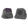 Victrola - Portable Bluetooth Solar Charging Outdoor Speakers (2-Pack) - Gray - Image 1