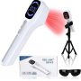 Cold Laser Therapy Device for Human & Pet with Stand &LED Display, (4 x 808 nm +14 x 650 nm) Portable Red Light Therapy Device, Near Infrared Light Wand/Machine for Muscle Relief - Image 1