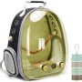 Bird Carrier Cage, Bird Travel Backpack with Stainless Steel Tray and Standing Perch (Large, Black) - Image 1